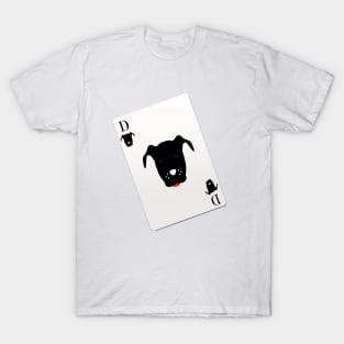 Blach and white cart Dog  Graphic Cute T Shirt Funny Cotton Tops T-Shirt